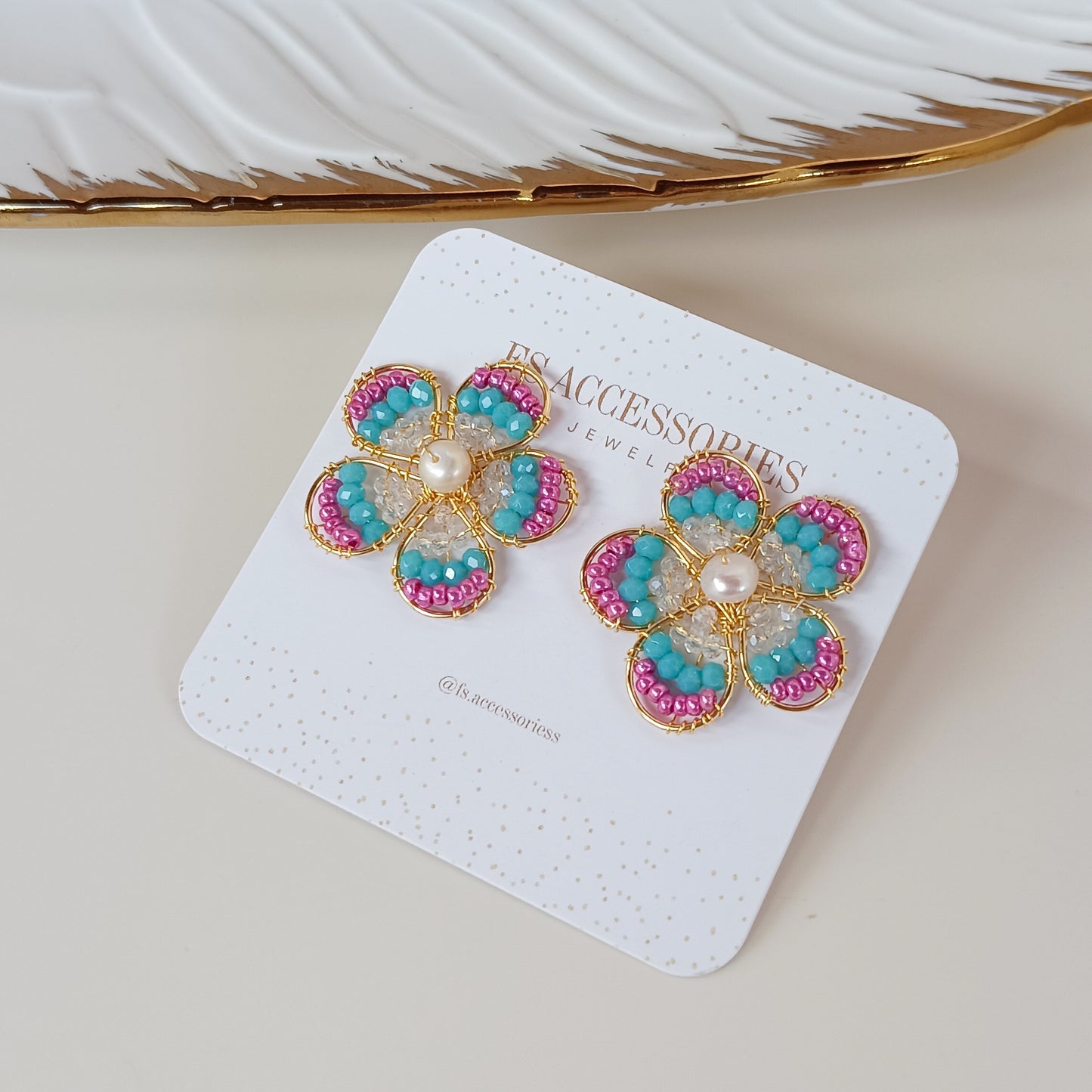 Hailey Flower Studs