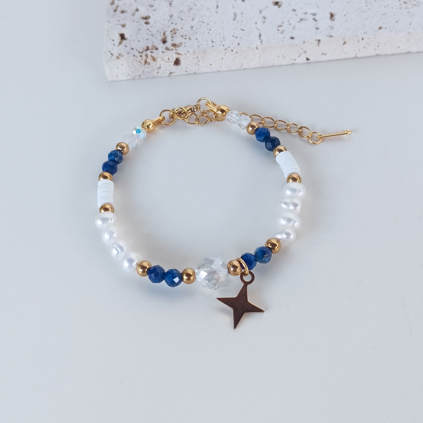 Beaded Gemstone Band