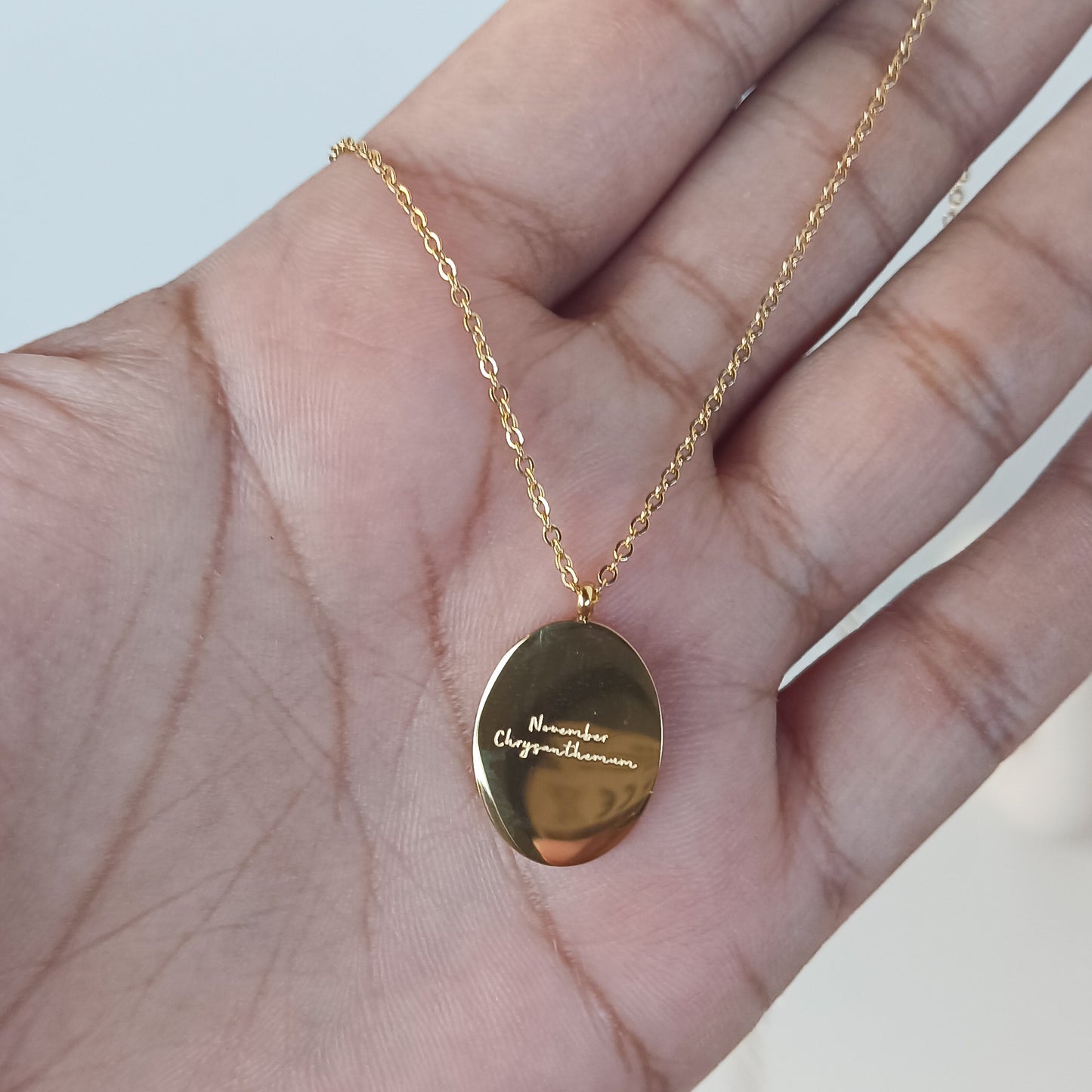 Floral Birth Month Necklace