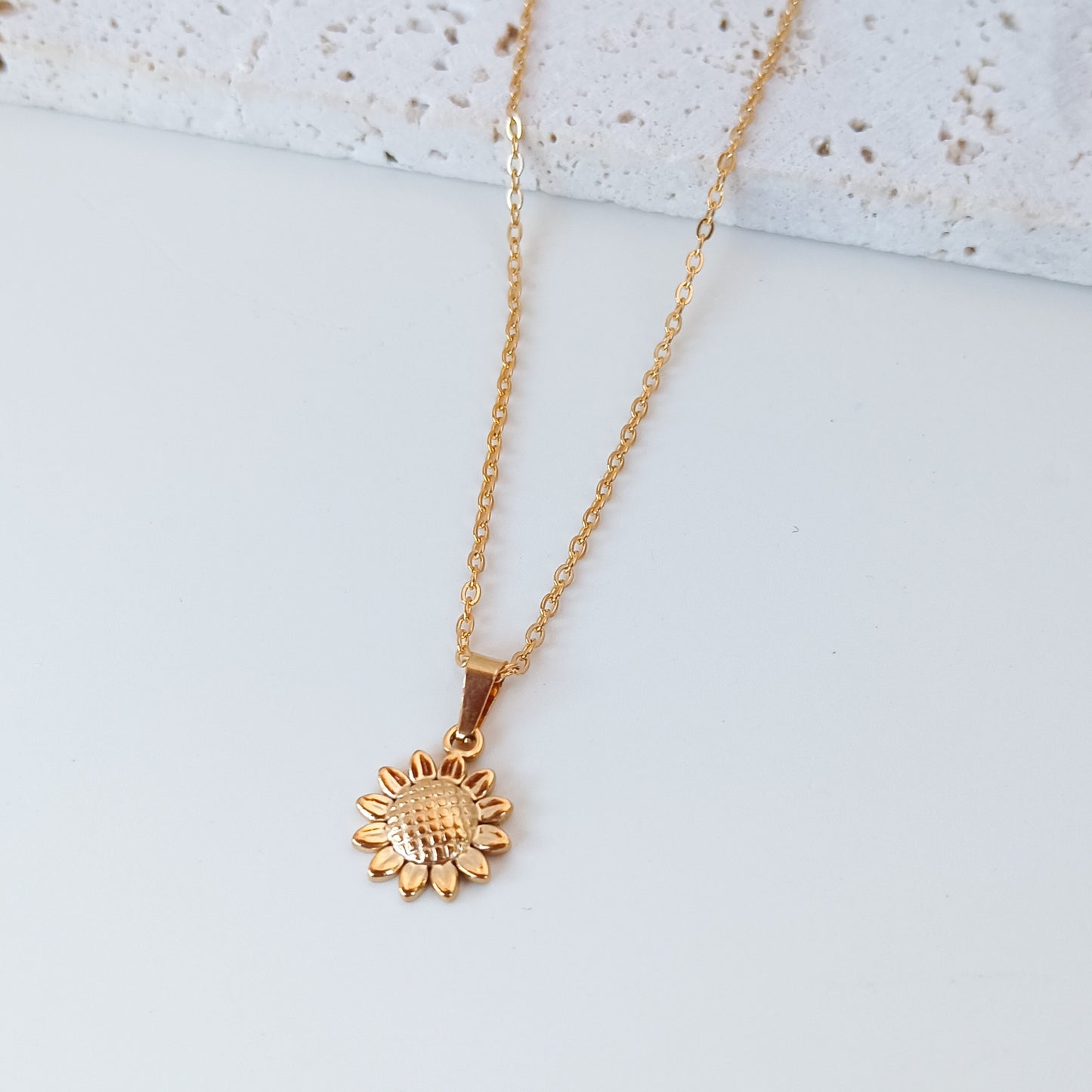 Gold Mini Sunflower Chain