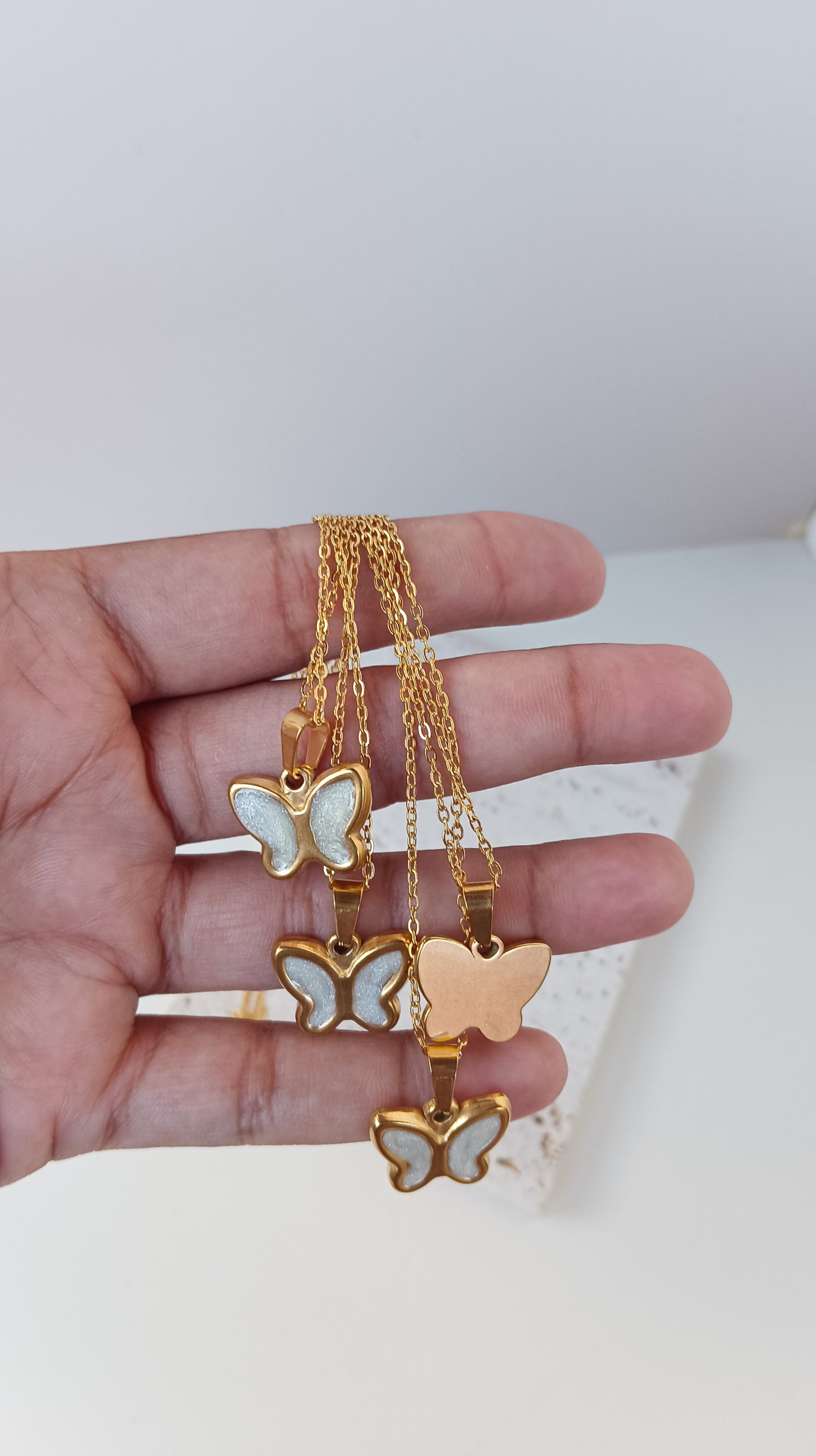 Enamel Butterfly Chain