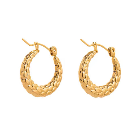 Textured Circular Hoops