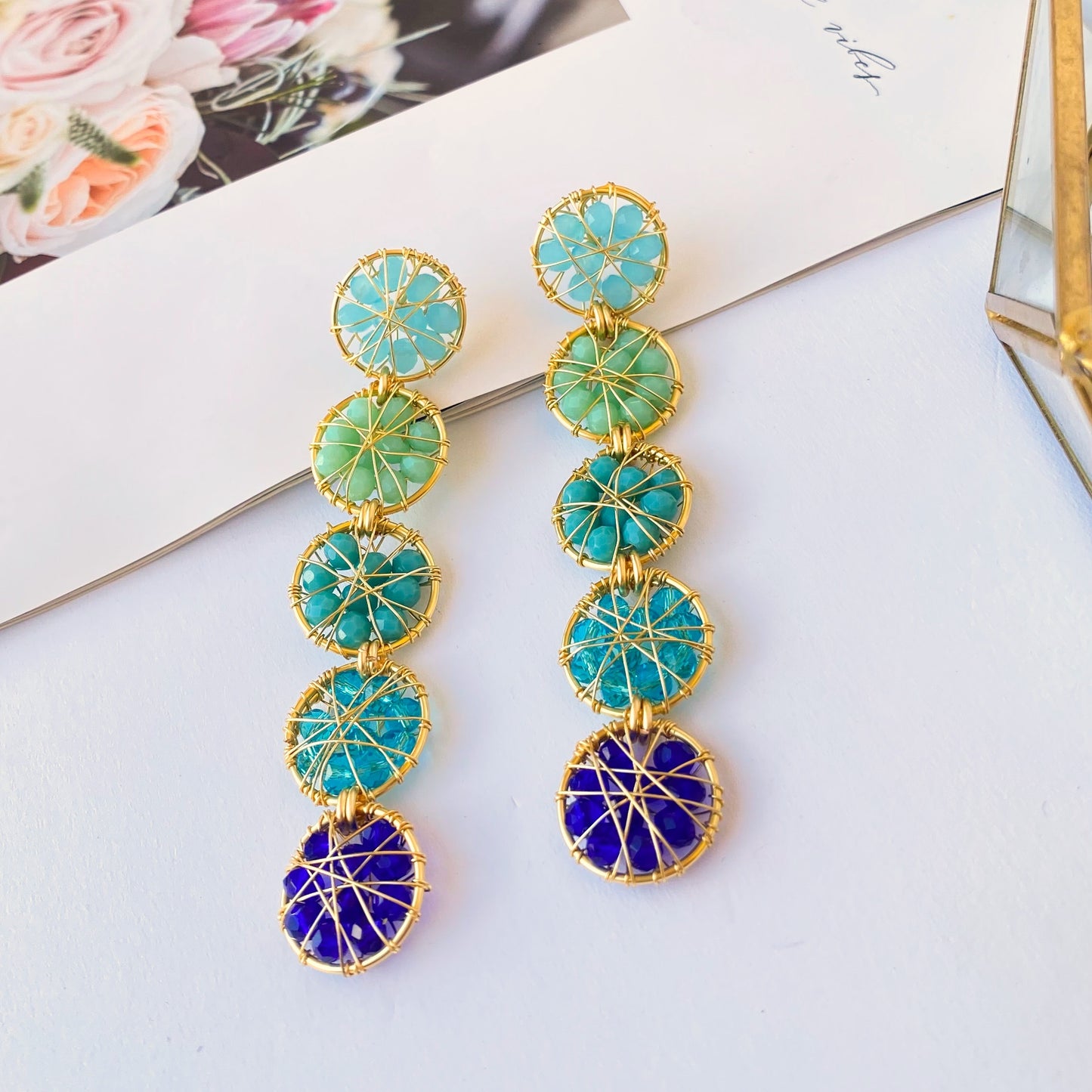 Blue Mixed Earrings